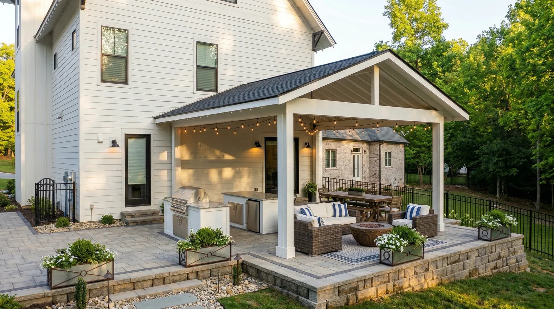 Covered Patio & Outdoor Living — Outdoor Build by The Rapalo Group in South End, Charlotte