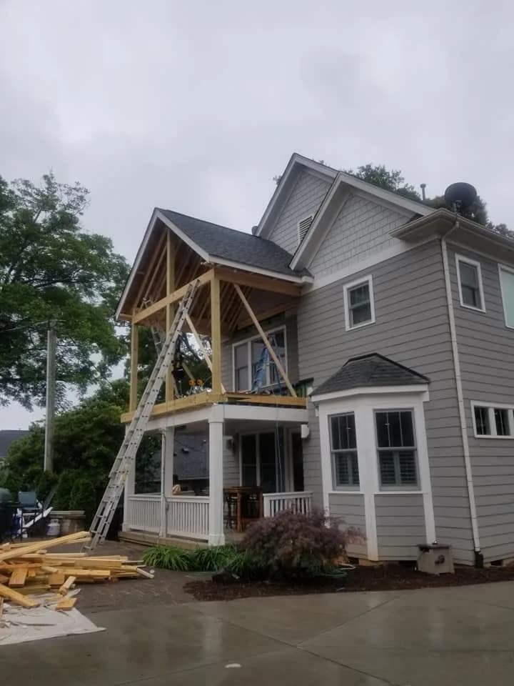 Deck & Porch Addition — before