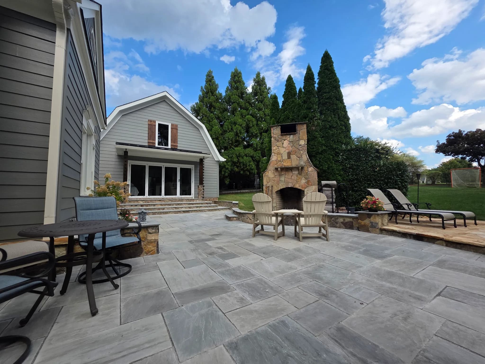 Completed outdoor sculpture installation in Charlotte NC